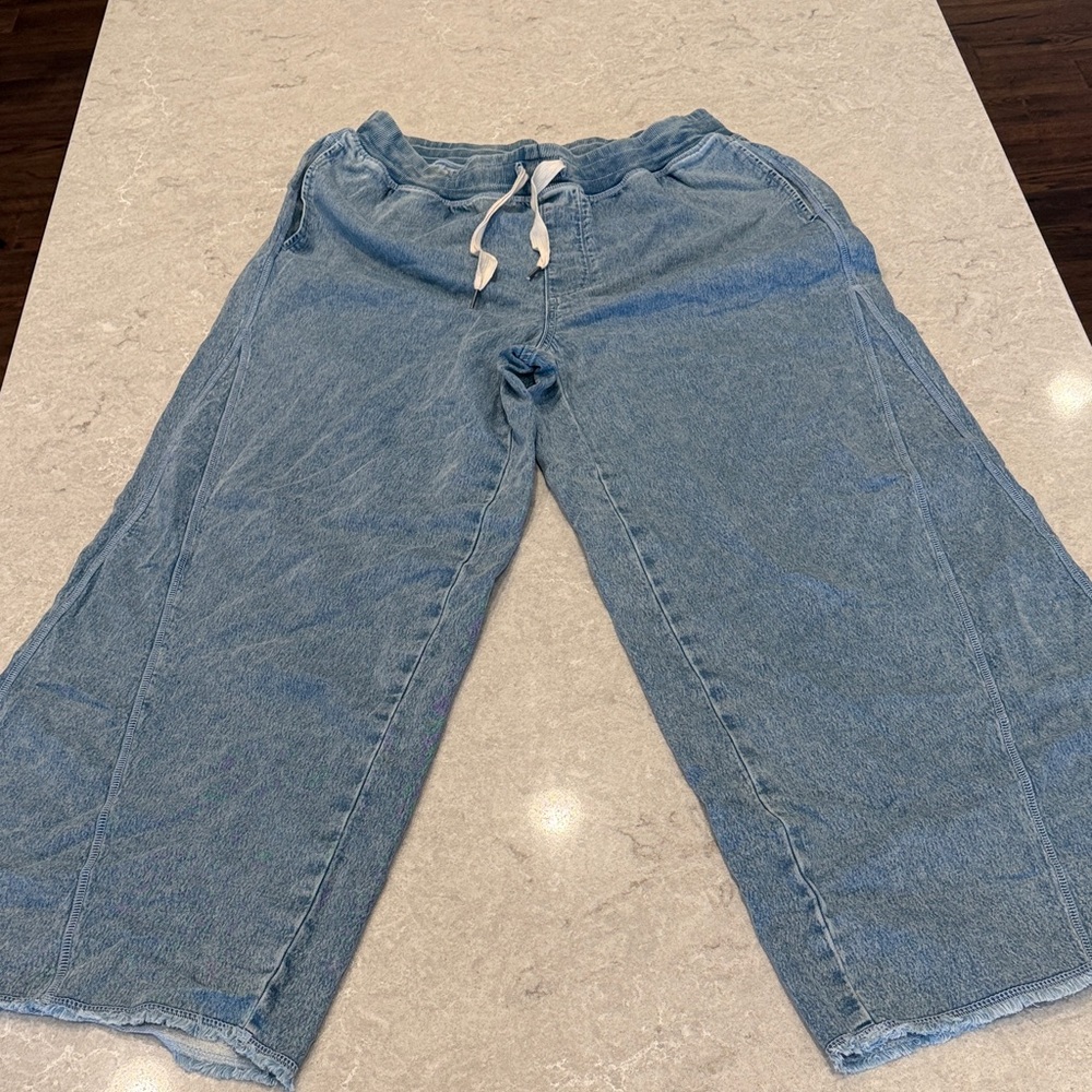 Aerie Light Blue Casual Jean Joggers